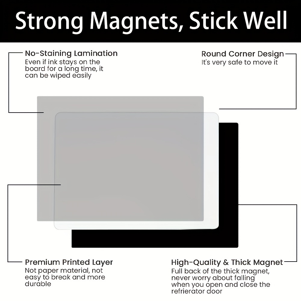 Foglio magnetico cancellabile a secco 80x95cm - quadretti