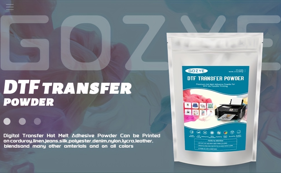 NGOODIEZ DTF Powder Digital Transfer - Hot Melt Adhesive DTF