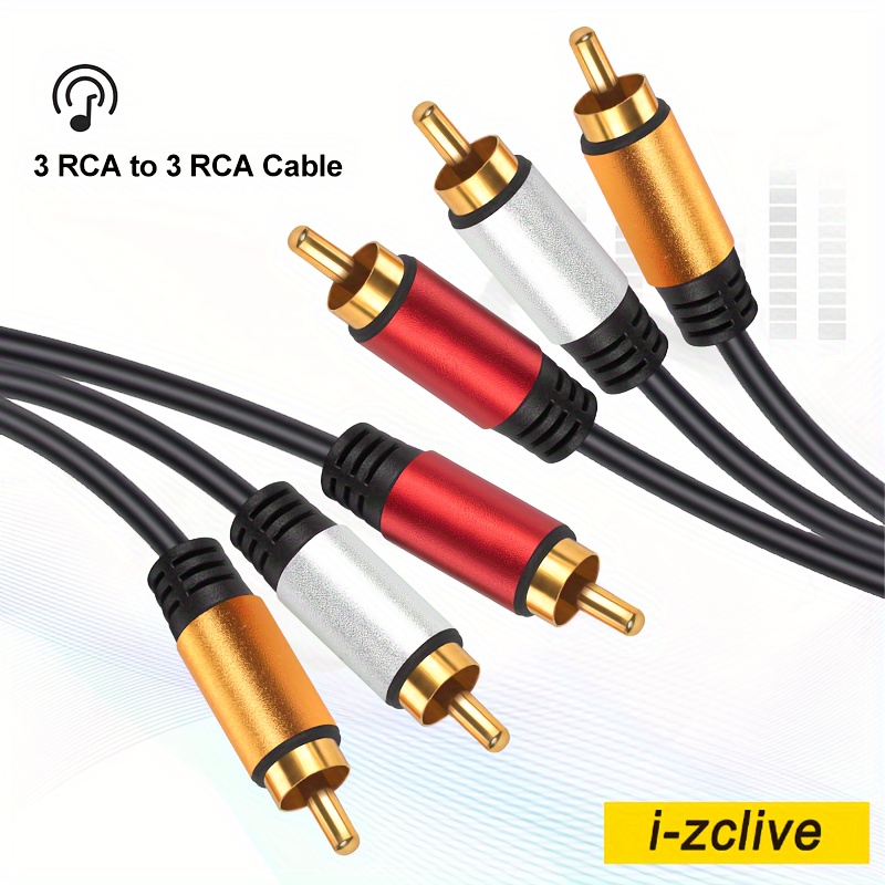 Audio Video AV Cable 3.5mm Headphone Jack to 3 RCA TV Cable DV Digital  Camera CD Player MP3 MP4 VCR AV Out Cable @ - AliExpress