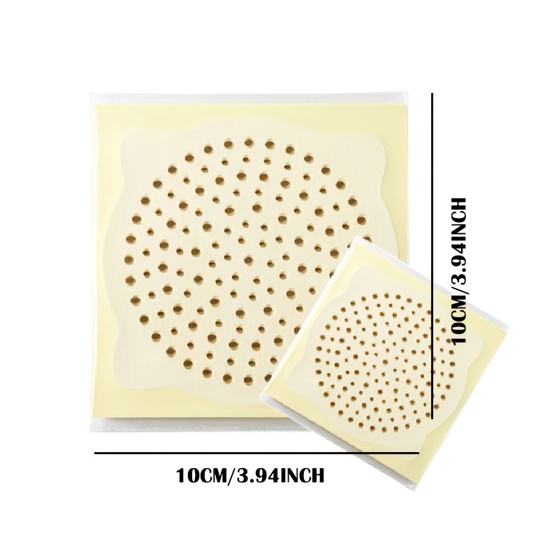 1pack(10pcs) Disposable Drain Cover Sticker For Hair Catcher In  Toilet/bathroom And Sink Strainer In Kitchen