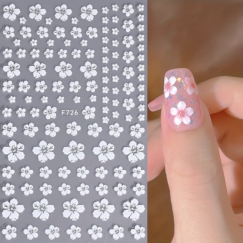 4pcs 3D Nail Flowers Acrylic Flower 