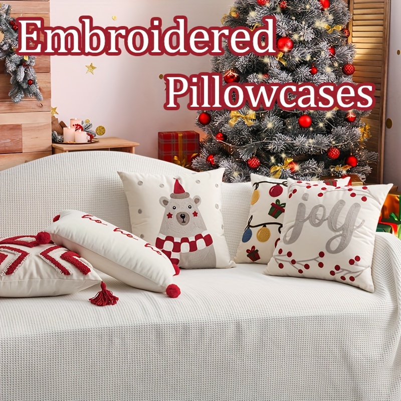 Large Cozy Soft Throw Pillow Covers Pillowcases For - Temu