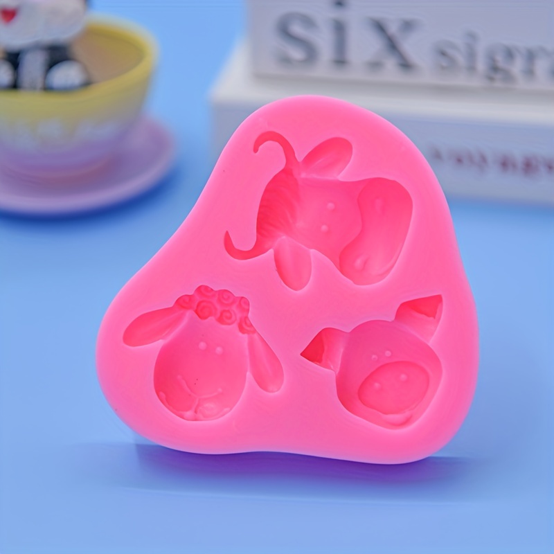 1pc Farm Animals Silicone Mold Sheep Cow Pig Fondant Molds Cake Decorating  Tools Animal Candy Resin Clay Mould Chocolate Gumpaste Moulds