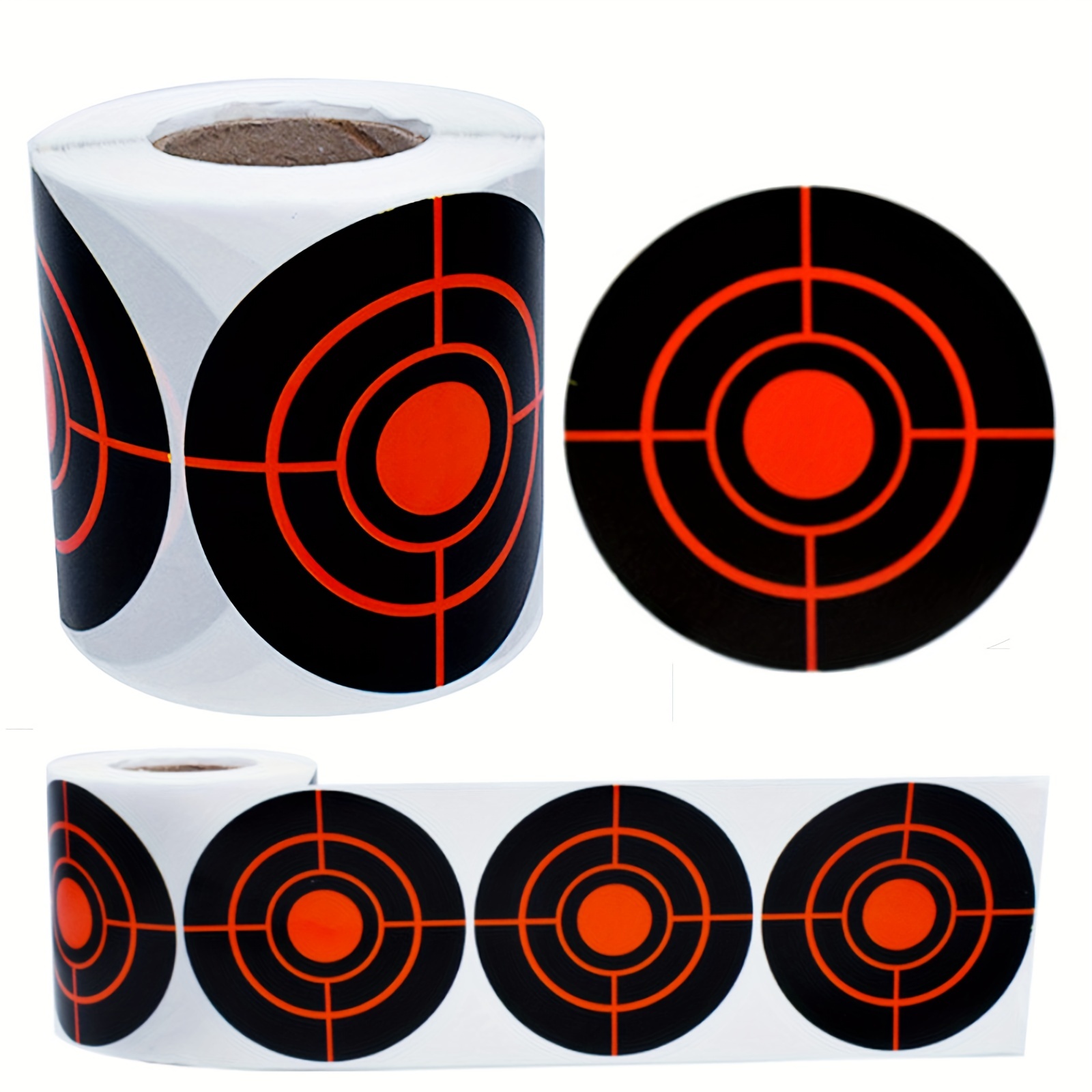 5Pcs 8In Self Adhesive Shooting Targets Fluorescent, Stick Splatter  Reactive Targets, Visual Feedback, Paper Target with Cover-up Patches for  Gun, Pistol, Rifle, Bb Gun, Airsoft, Pellet Gun, Air Rifle