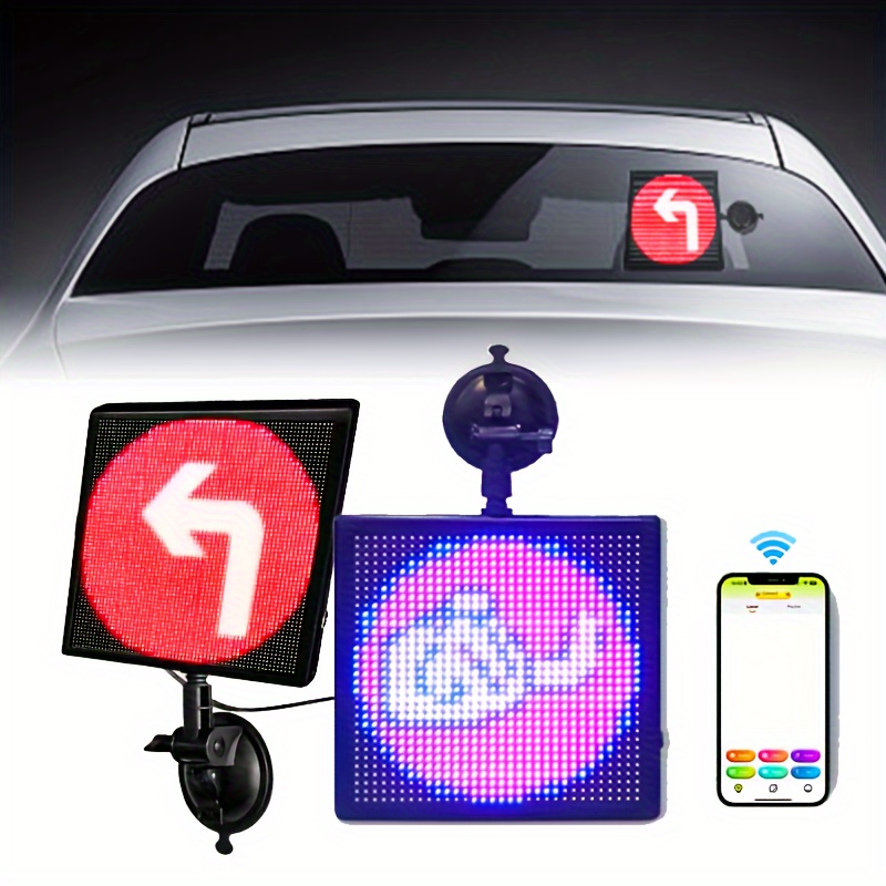 Pixel Display Screen smartphone App Control Led Car Sign - Temu Belgium