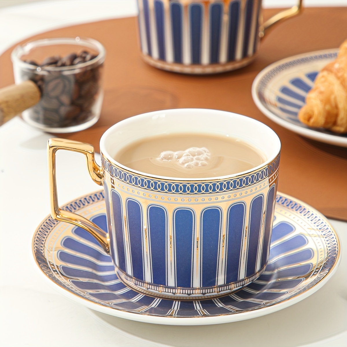 Coffee tea saucers porcelain coffee cup set vintage luxury english