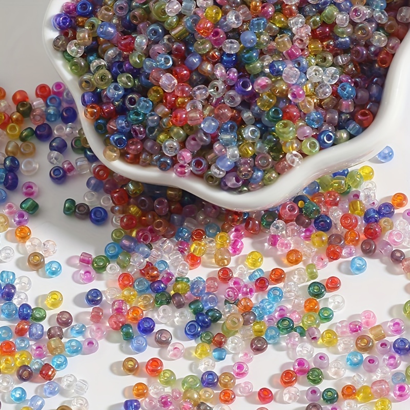 Colorful Glass Loose Seed Beads For Jewelry Making Diy - Temu