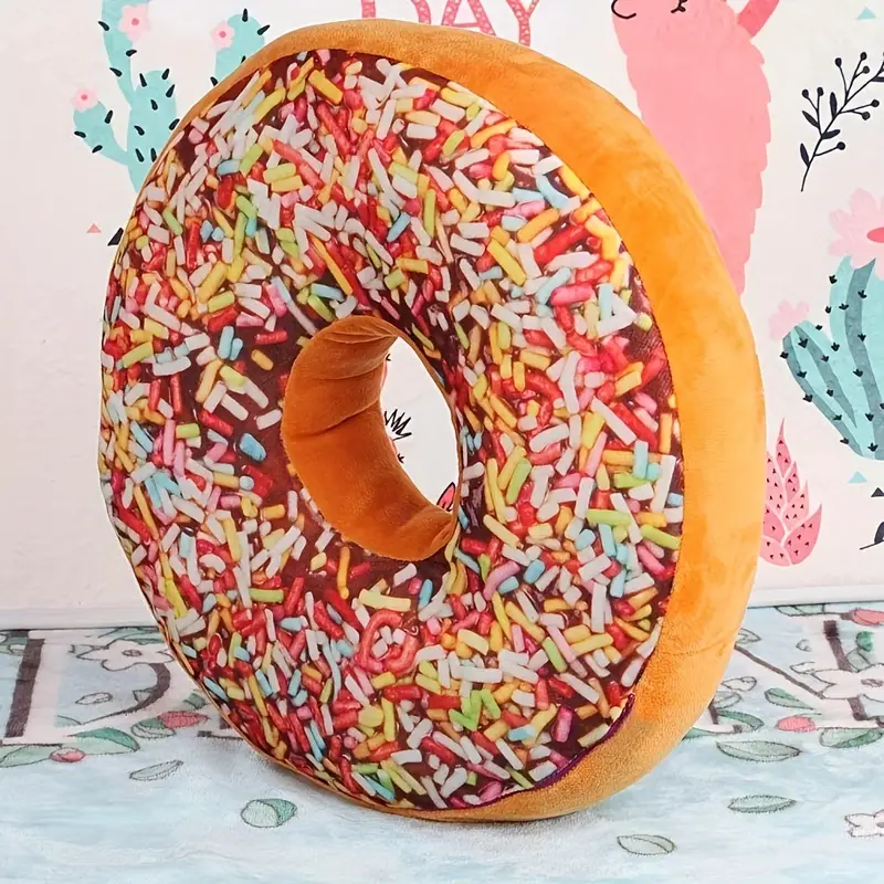 3d Sprinkle Donut Throw Pillow Made With Super Soft Ultra - Temu