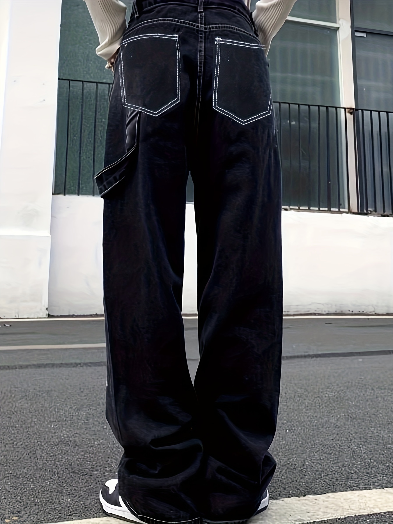 Men's Vintage Printed Hip Hop Style Baggy Jeans Baggy Jeans Denim