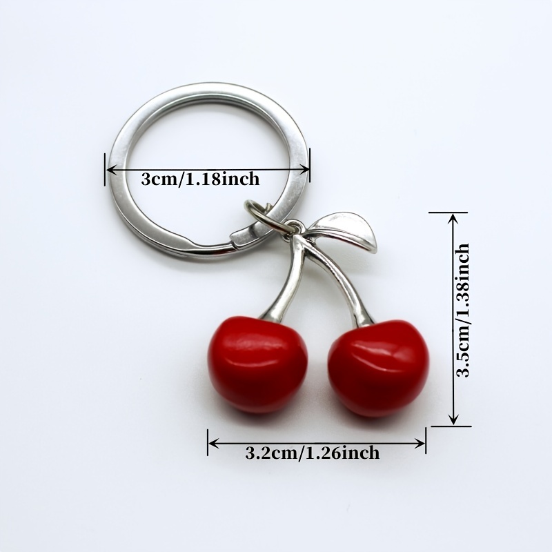 Cherry Charm Keychain