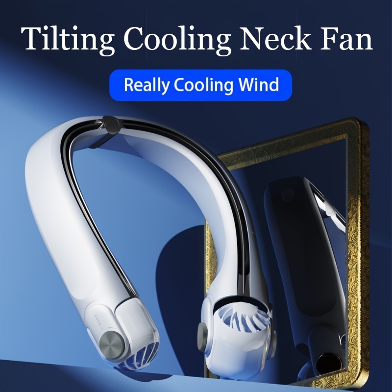 Le ventilateur de cou portable au design populaire des écouteurs, le  ventilateur de cou sans feuilles est parfait pour un ventilateur personnel,  avec