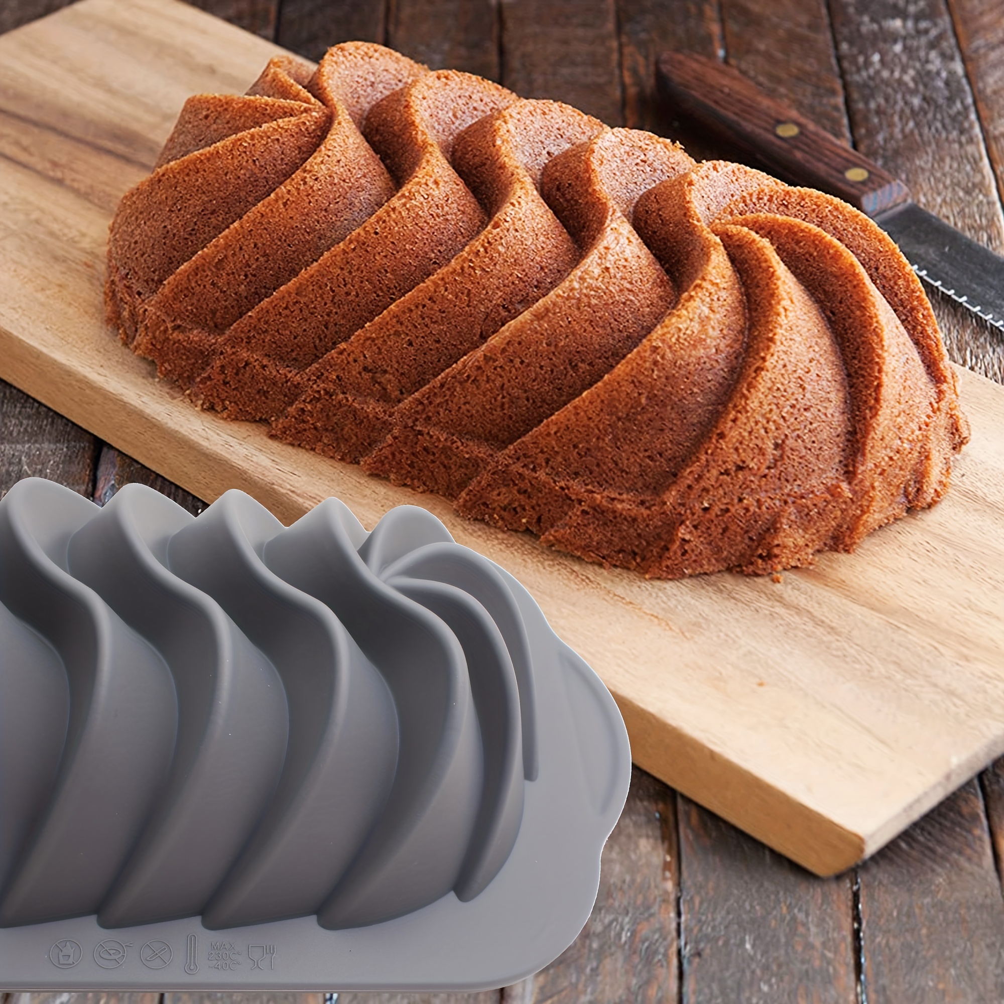 Silicone Non-Stick Baking Mould Cake Tin Bread Loaf Pan Oven Tray