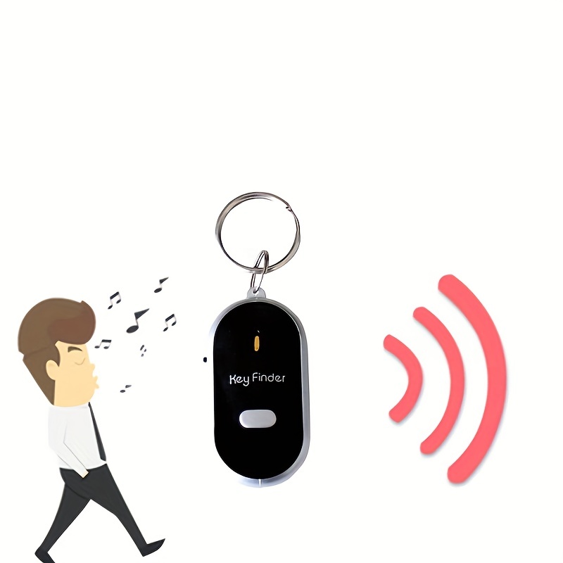 Smart LED Whistle Key Finder Flashing Beeping Sound Control Alarm