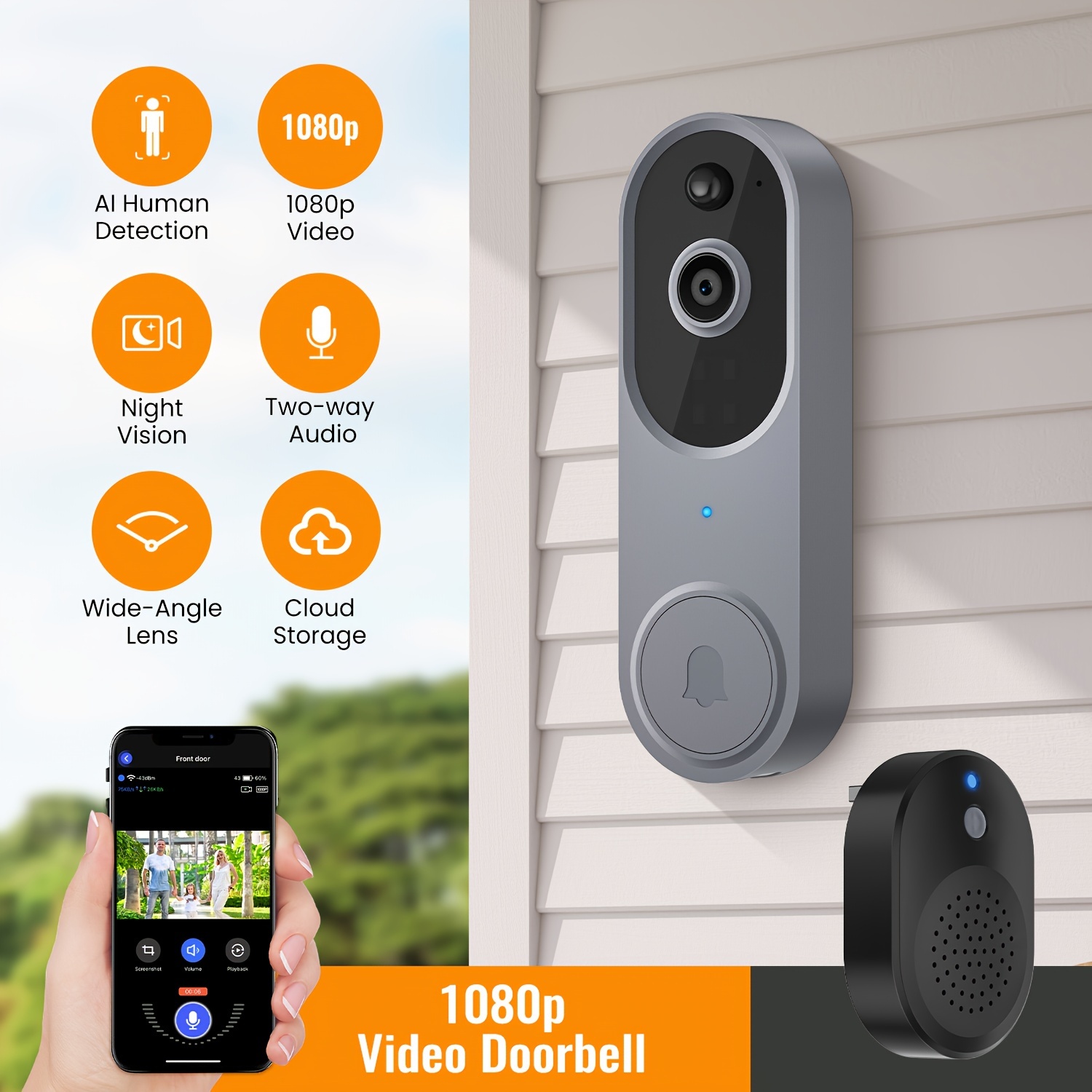 Video Doorbell Cameras, Wireless and Wired
