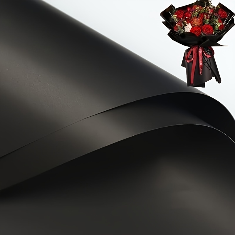 Black Wrapping Paper For Flowers - Temu