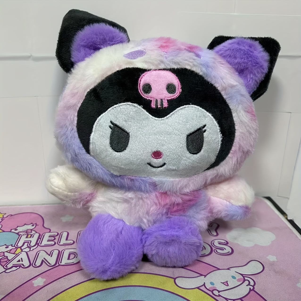 Poupée peluche Kuromi, Cute Cartoon Struffed Plushie Toy Gift for Children  Girls Fans