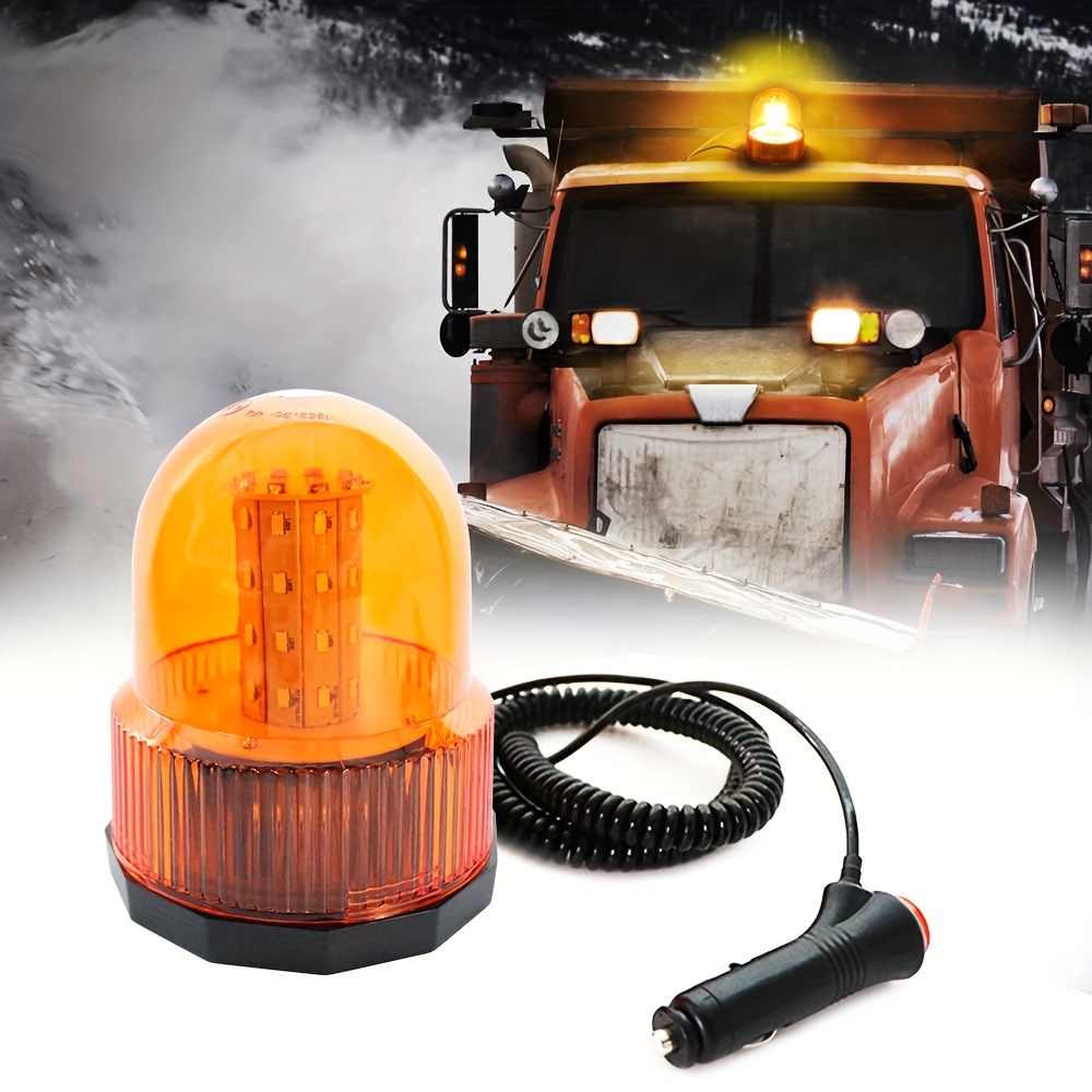 40 LED磁気ストロボ緊急回転警告点滅ライト 建設車トラックビーコン