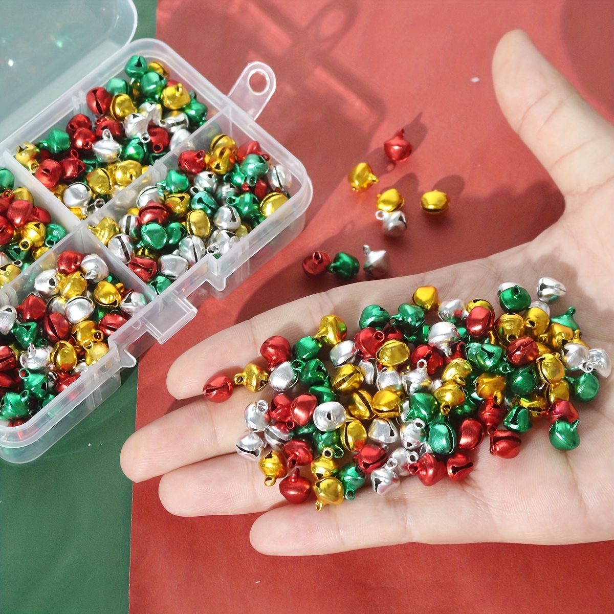 Christmas Decoration Small Bells Colorful Dance Earrings - Temu