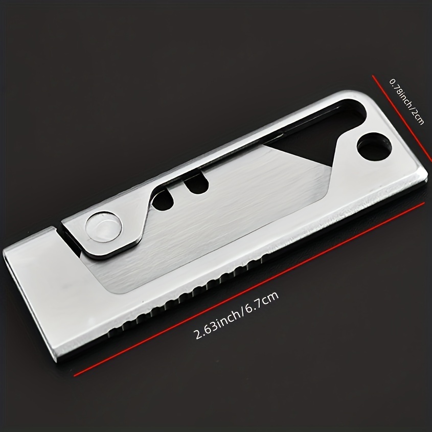 stainless steel mini pocket utility knife sharp portable box paper cutter diy repair manual tool edc metal stationery knife 1