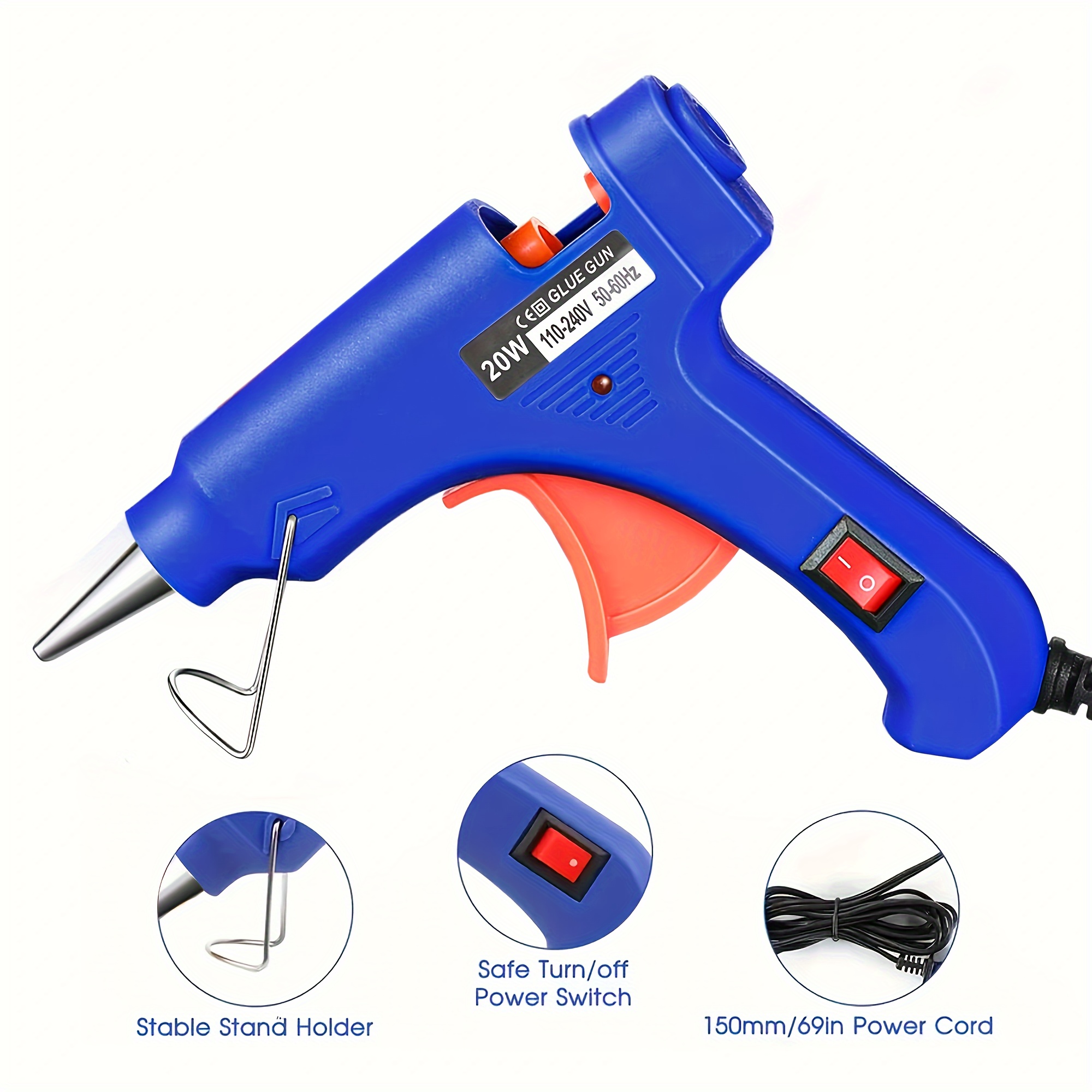 110v Hot Melt Glue Gun With 10 Glue Sticks Mini Hot Melt Gun - Temu