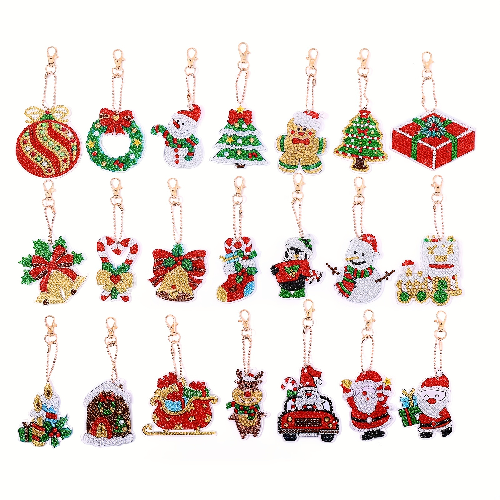  15 Pieces Christmas Diamond Painting Keychain Diamond Painting  Ornaments 5D DIY Diamond Painting Keychain Hot Cocoa Christmas Diamond Art  Ornaments for Kids Christmas DIY Crafts Family Decor (Gnome) : Arts, Crafts