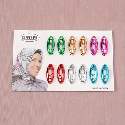 Faux Crystal Ball Safety Scarf Pin Hijab Pin For Women - Temu