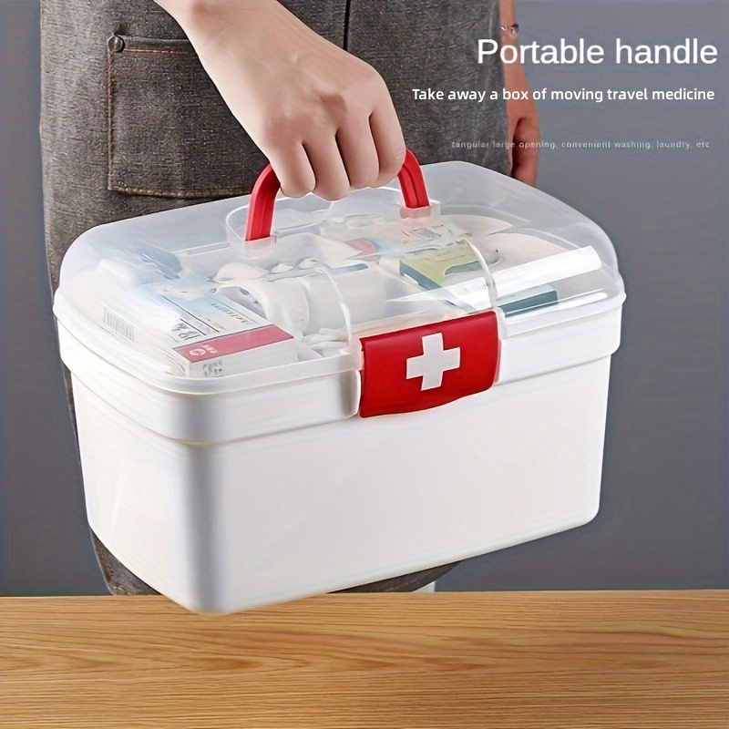 Boîte De Rangement D'urgence Pliable En Plastique, 1 Pièce, Kit De Premiers  Soins Portable, Petit Organisateur De Médicaments De Voyage, Mini Boîte De  Rangement De Médicaments À Domicile - Kits D'urgence 