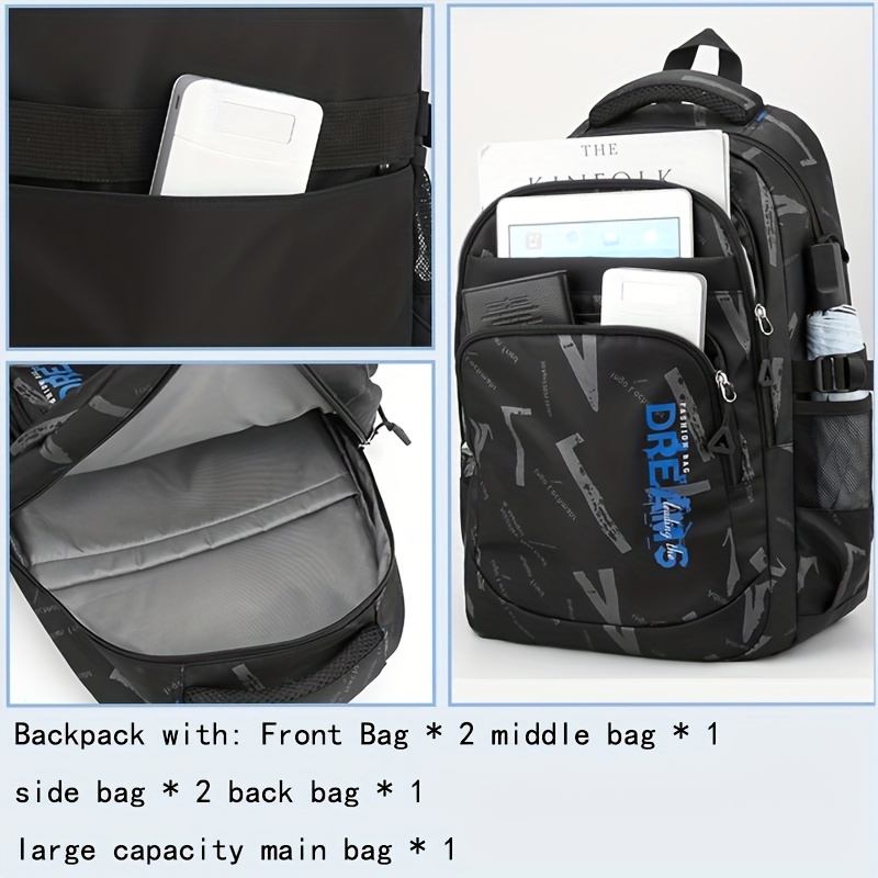 Large Capacity Schoolbag Backpack For Students