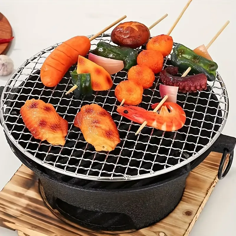 Charcoal Grill Japanese Cast Iron Grill Portable Charcoal - Temu