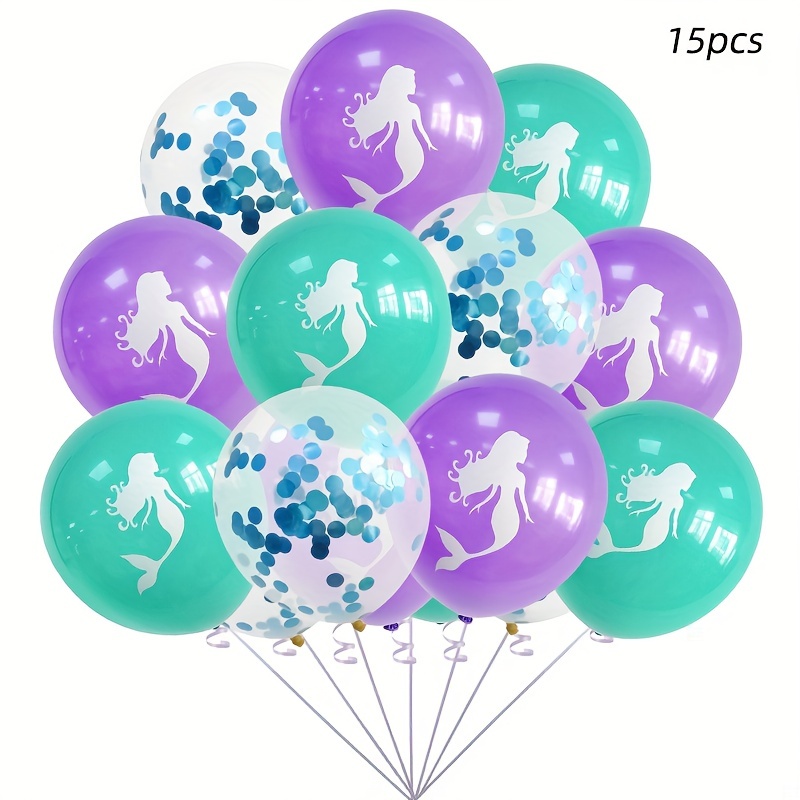 30 pezzi sirena design Kit palloncini , fumetto Palloncino decorativo per  festa di compleanno