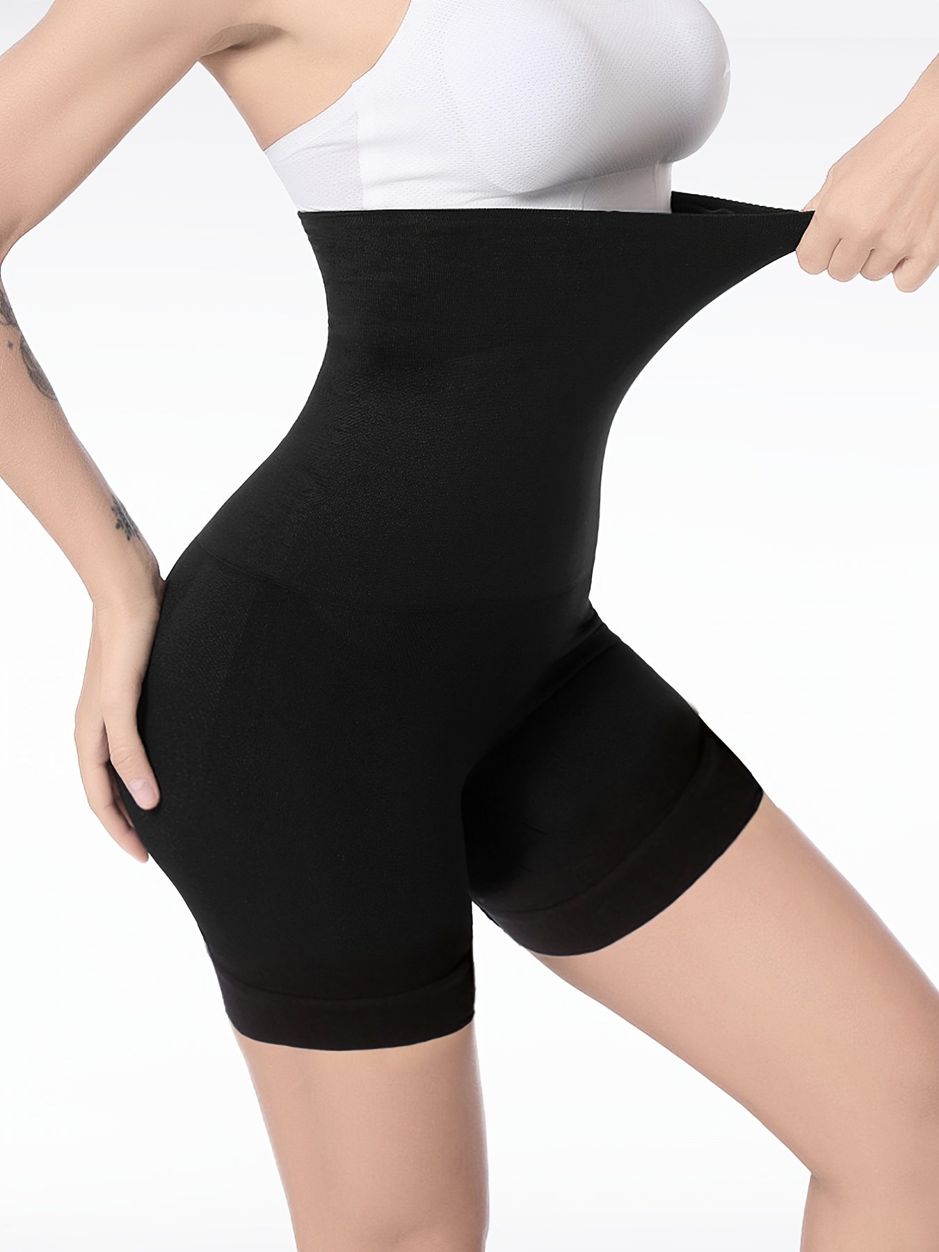 Tummy Control Shapewear Shorts High Waisted Cross Compression Body Shaper  Thigh Slimmer, Women's Underwear & Shapewear