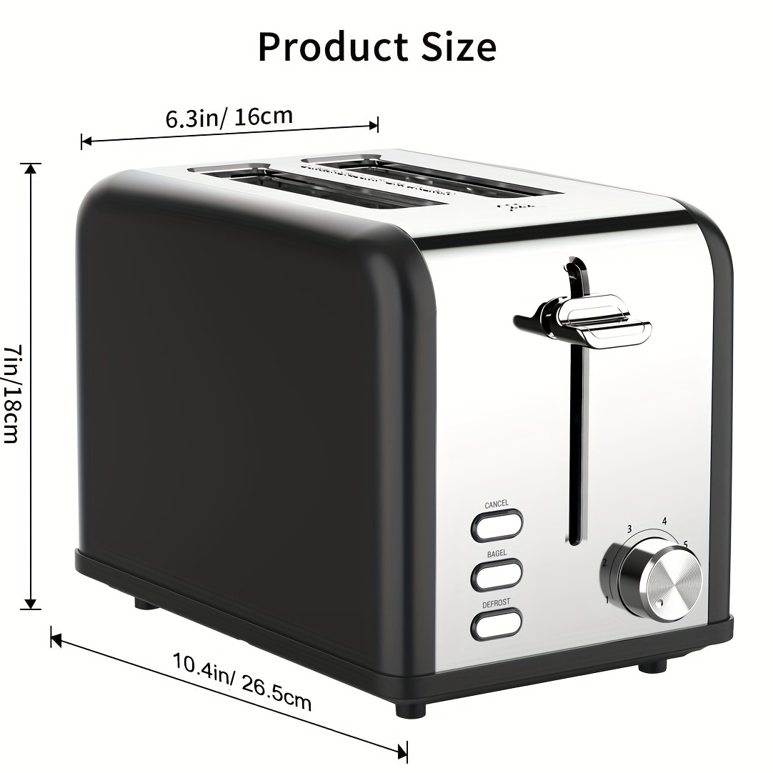 2- Toaster Stainless Steel Toaster, Home Toaster, Toaster, Breakfast  Sandwich Maker Small Appliance Kitchen Stuff Clearance Kitchen Accessories  - Temu