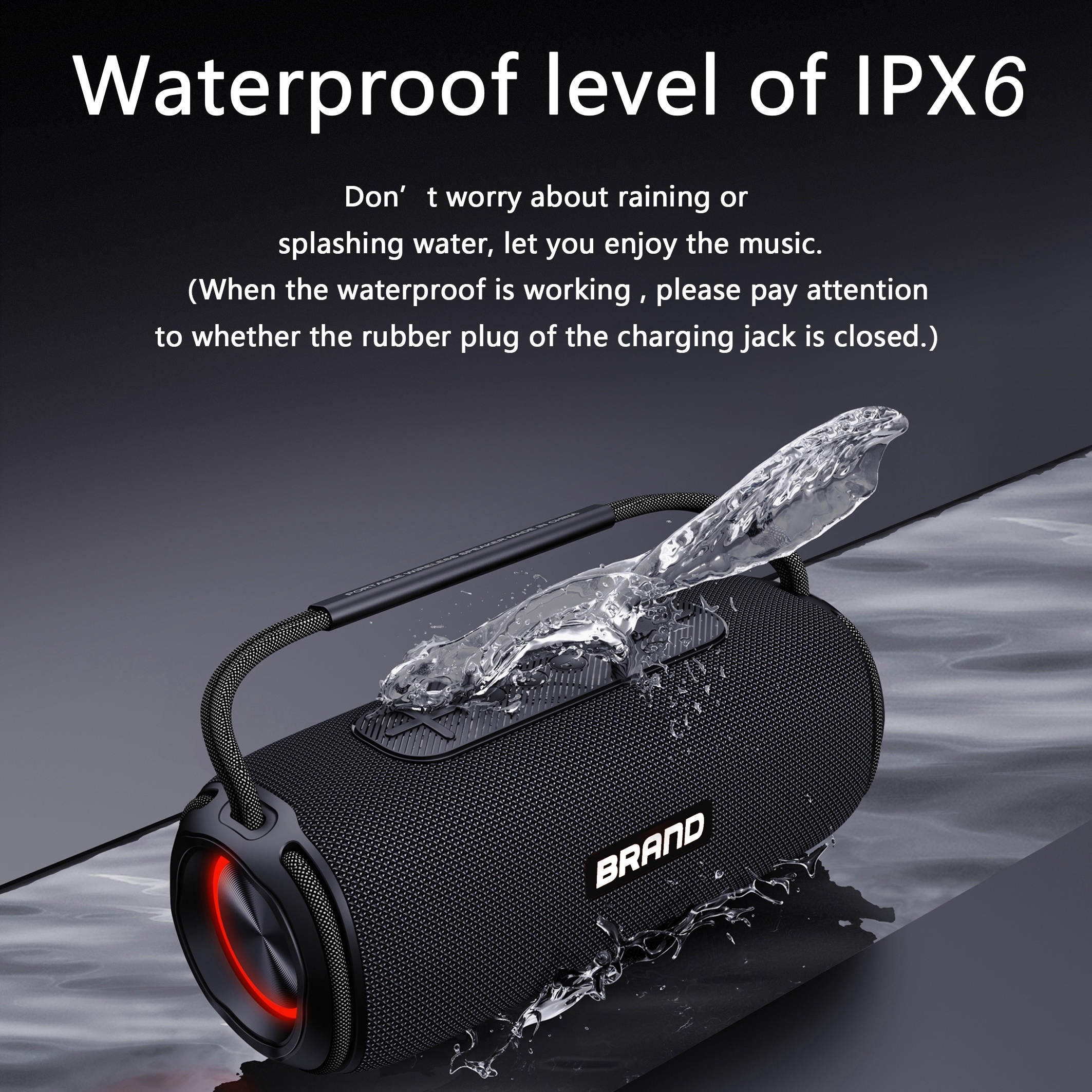 Booms Box 3 High Power 40W Bluetooth Speaker Portable Waterproof