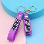 1pc creative beverage bottle silicone three dimensional keychain couple car bag key ornament small gift ornament for men