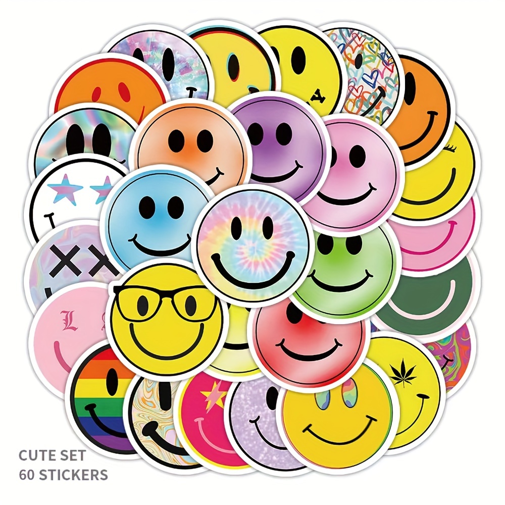 Smile Face Stickers Homemade With Love Stickers For - Temu