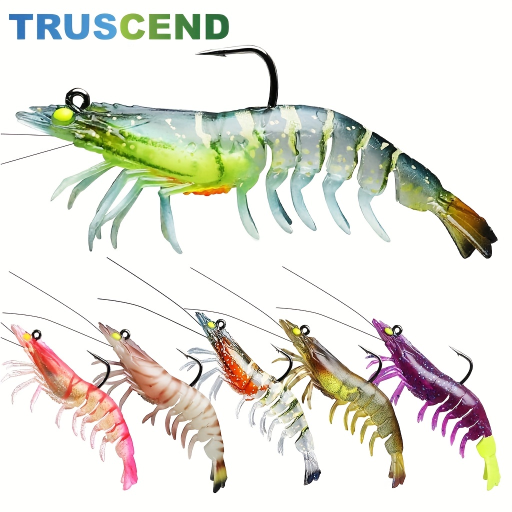 Truscend Pre rigged Crayfish Soft Lures: Premium Durable Tpe