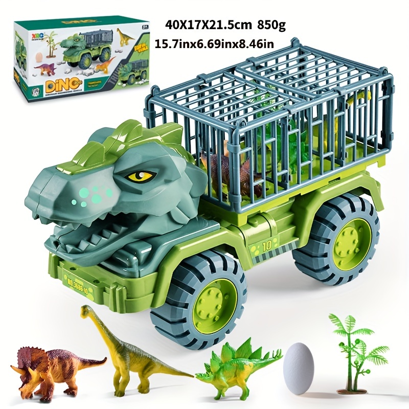 HEALTHTIME Dino Truck Set Simulação De Dinossauro Transportador De