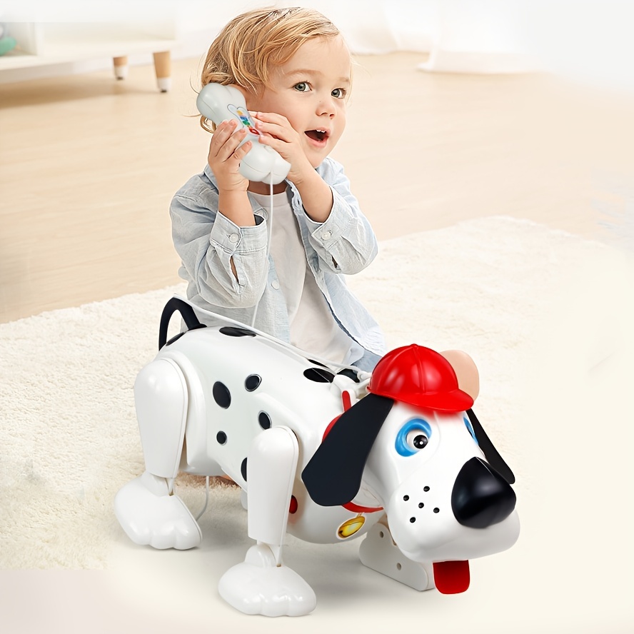 Interactive Electric Dog Toy Handcontrolled Leash Dalmatian With