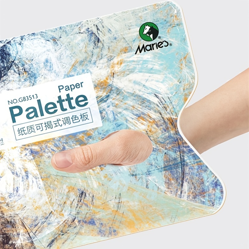 1pcs 8k Palette Paper Toned Paper Art Supplies Disposable For Oil
