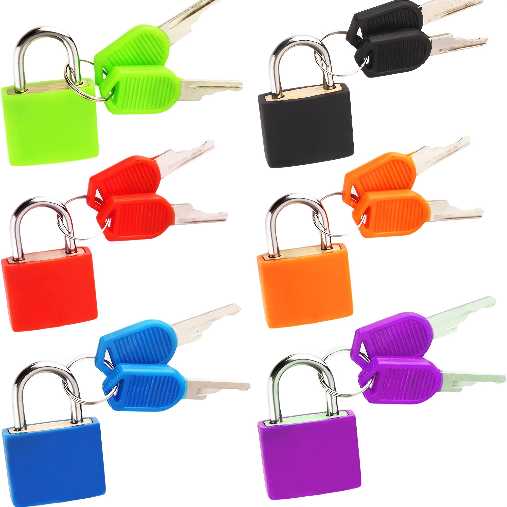 Litoexpe 10 Pcs Suitcase Locks with Keys, Small Luggage Locks