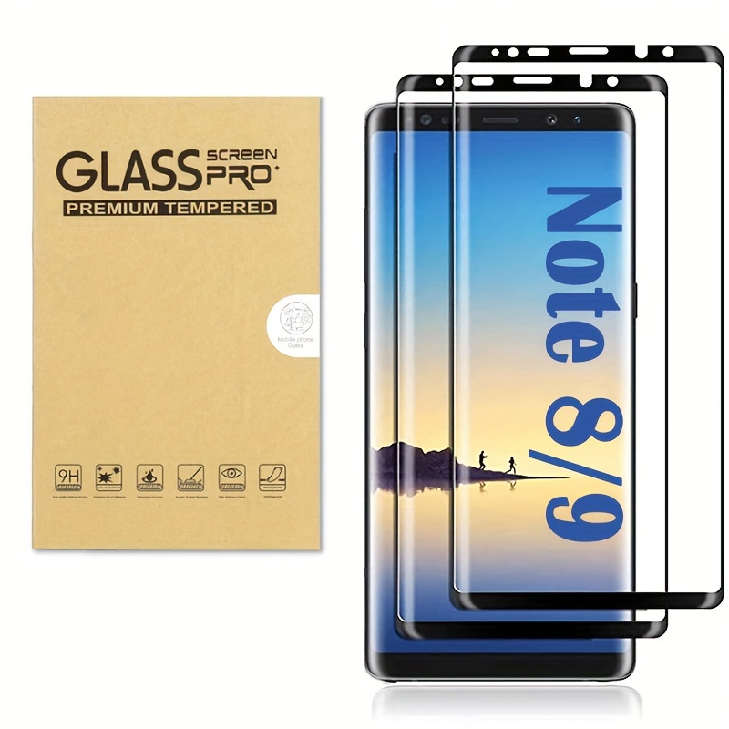 

For Galaxy Note 9 Screen Protection, [2pack] 3d Curved Full Coverage 9h Hardness Tempered Glass, Easy Installation, Anti-scratch, Bubble Free For Galaxy Note 9 (6.4")