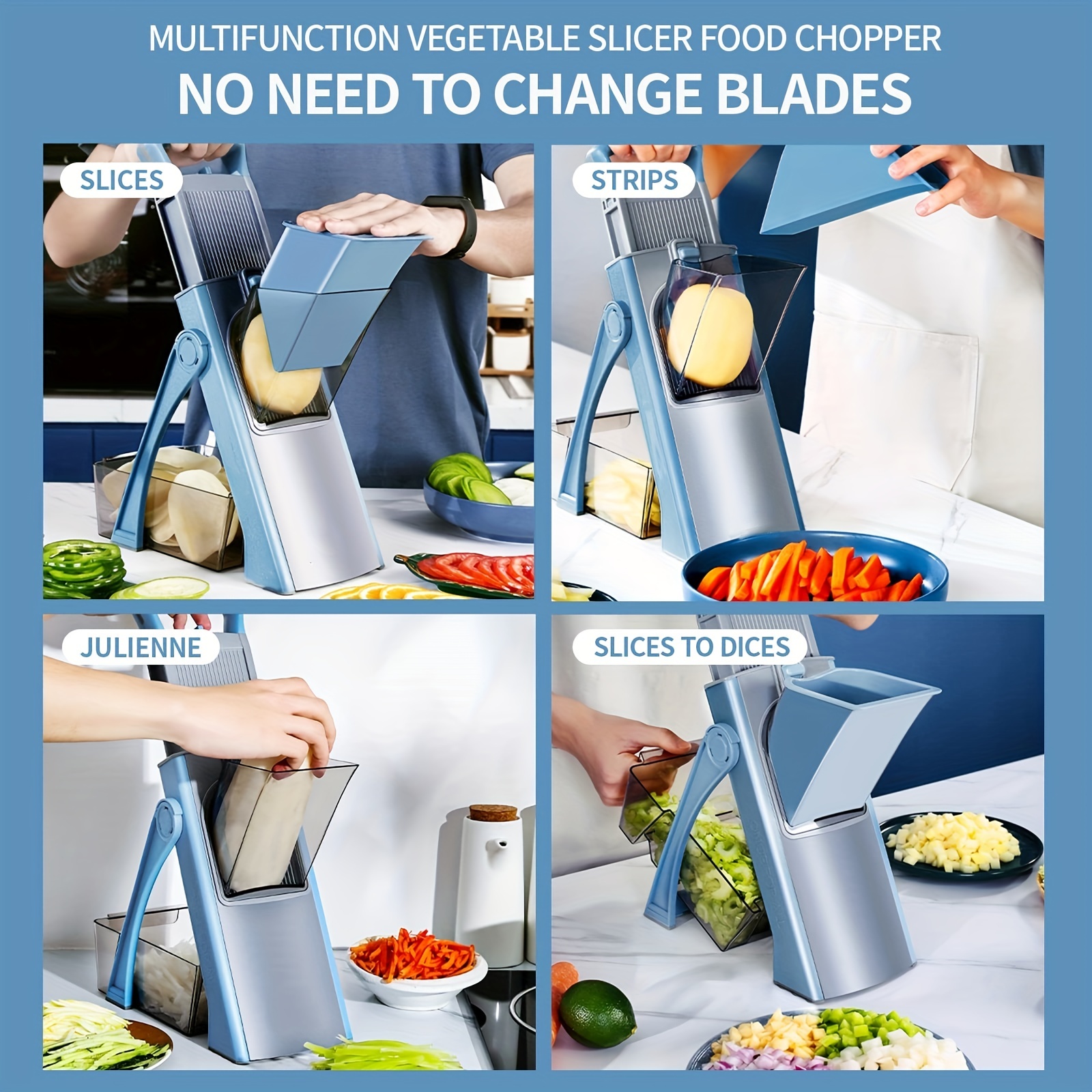 Multifunctional Mandolin Slicer And Vegetable Grater - Easy To Use And  Clean, Perfect For Home Kitchen Use - Temu France