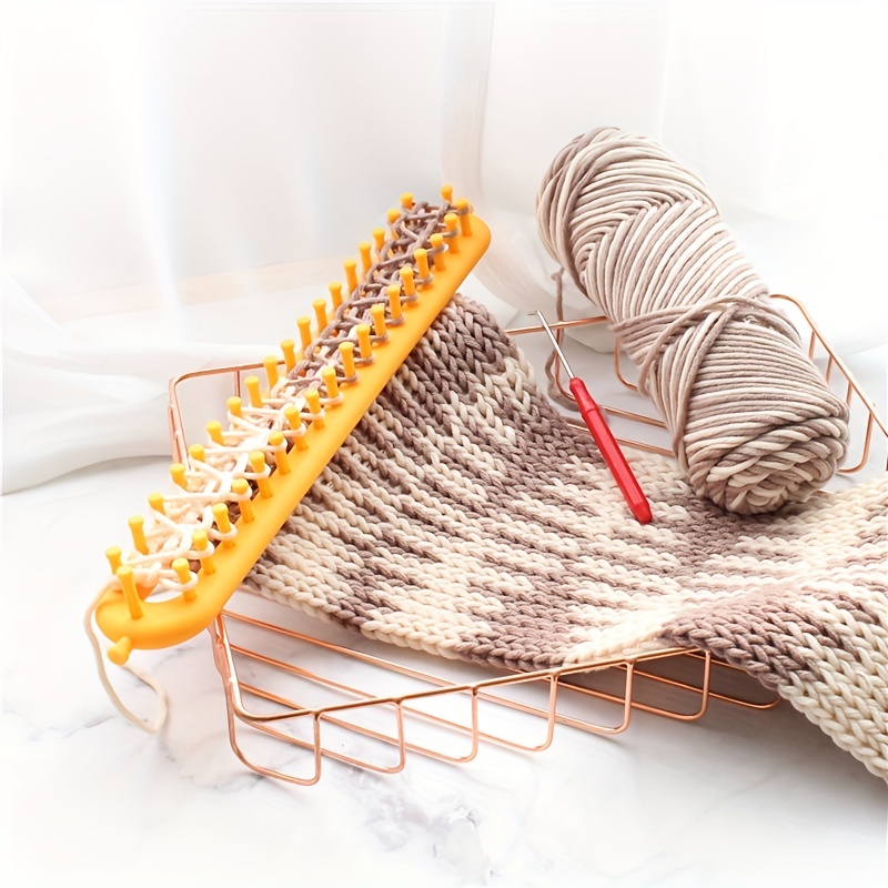 Diy Knitting Craft Weaving Tool Handmade Knitting Kit Knitting Loom For  Blanket Scarf Hat Shawl Knit Sewing Tools For Crochet Tools Accessories  With A Crochet Hook - Temu Austria
