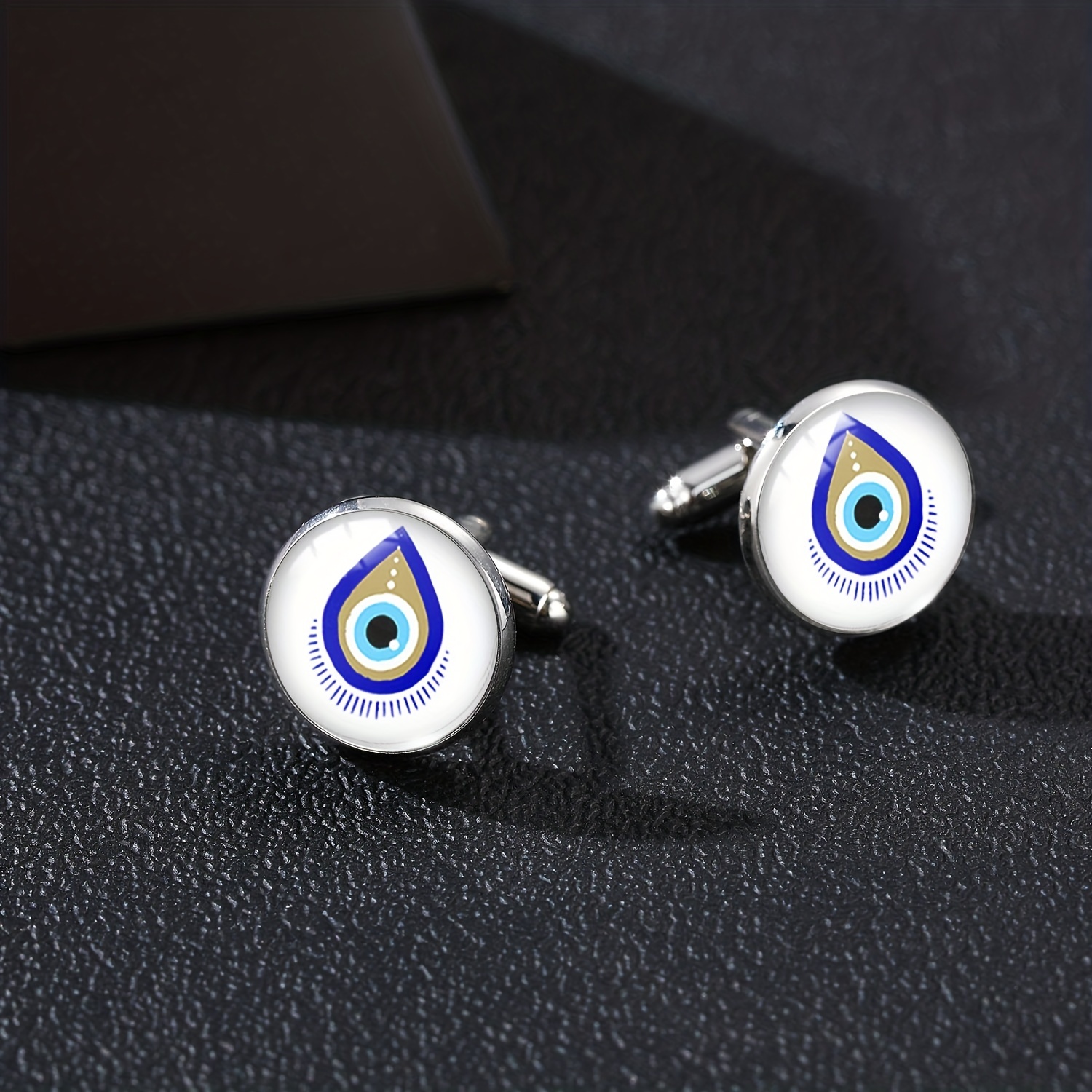 1pc Royal Devil Eye Cufflinks DIY Jewelry