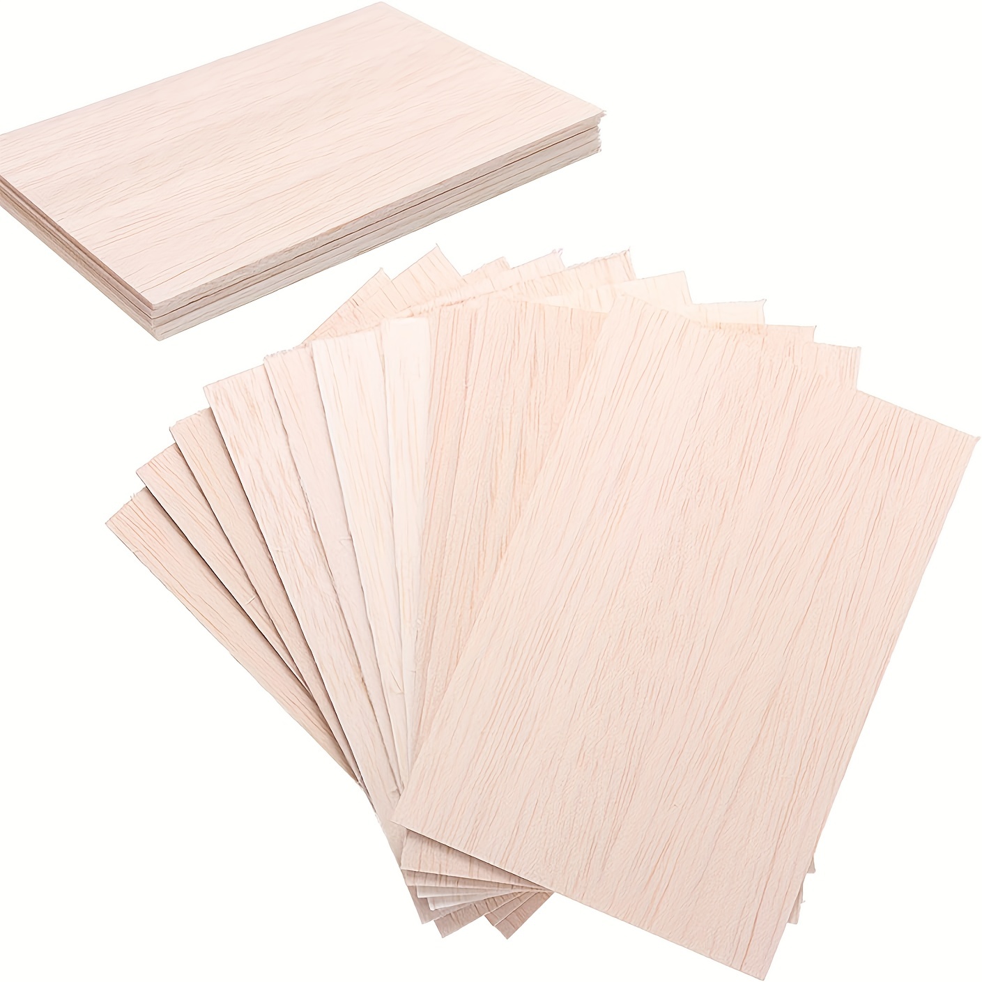 8pcs Wood,Wood Sheets For Crafts, Craft Wood Board For House Aircraft Ship  Boat Arts And Crafts, School Projects, Wooden DIY Ornaments 30x20x0.2cm(12