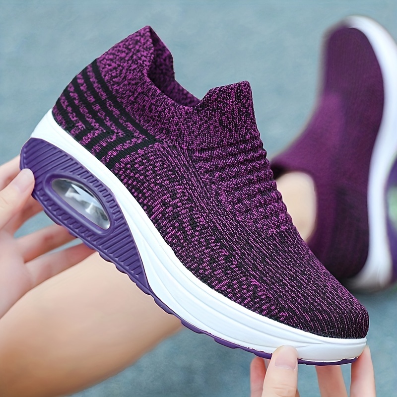 

Women's Stylish & Comfortable Knitted Chunky Sneakers - Perfect For Running & Casual Wear!