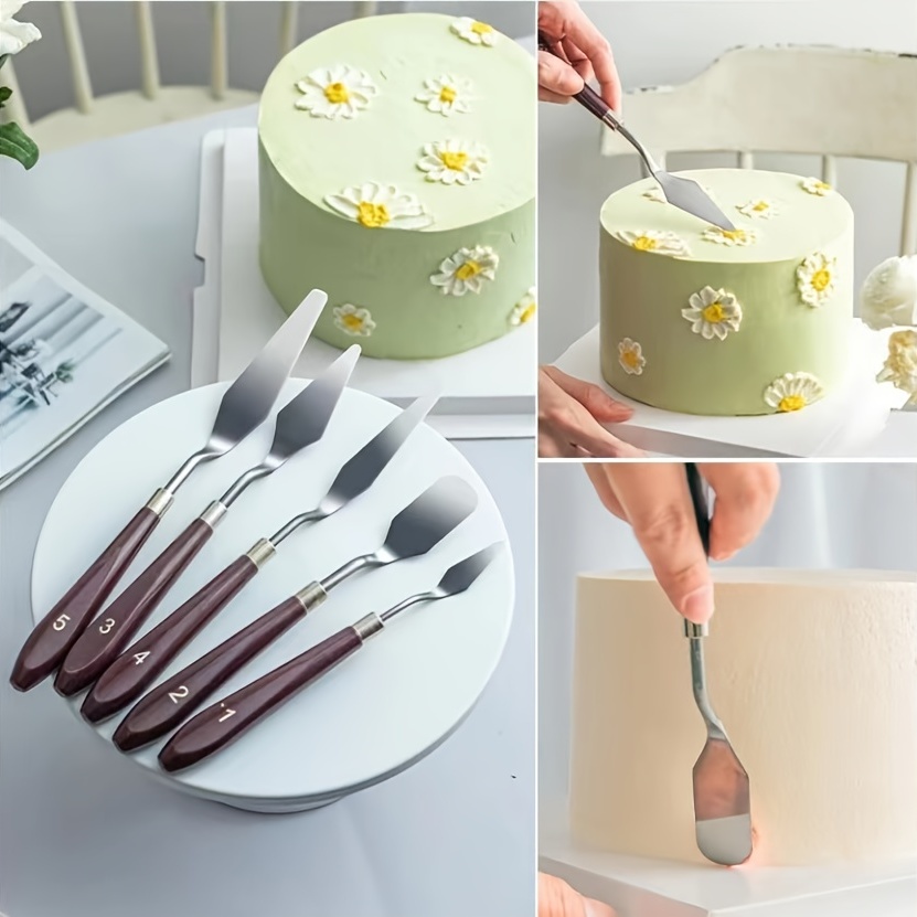 Cake Decorating Scraper Painting Knives Multipurpose - Temu