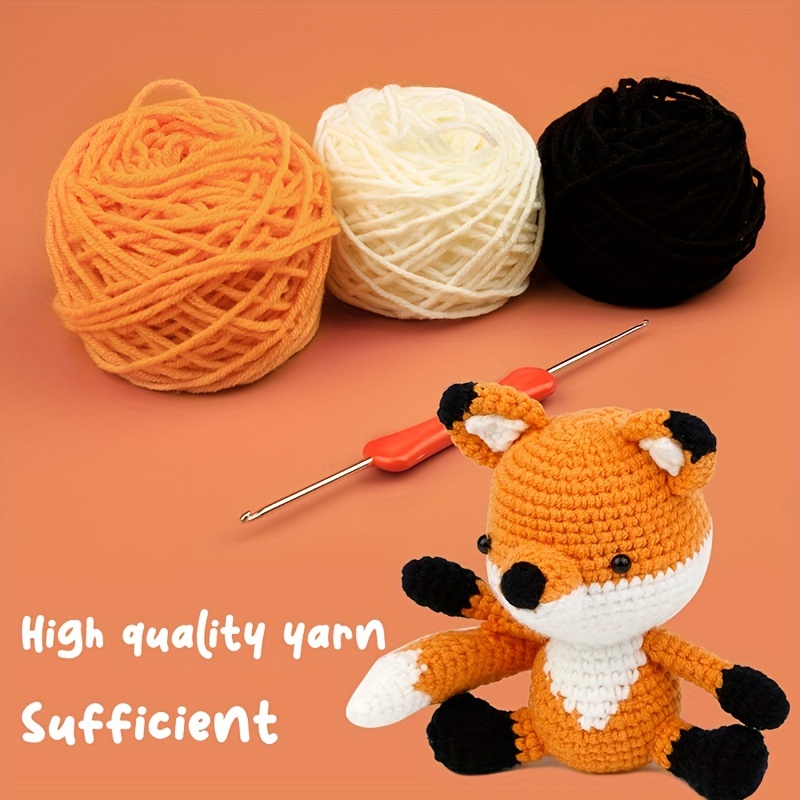 Beginners Learn to Crochet & Knit Kit Wool Instructions Needle