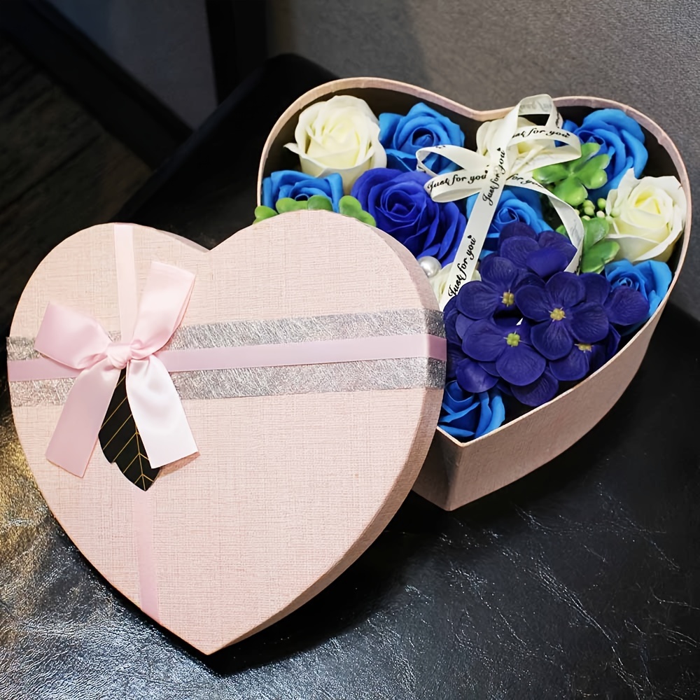 1 Pack Caja De Jabón En Forma De Corazón Con Flores De Rosa - Temu Mexico