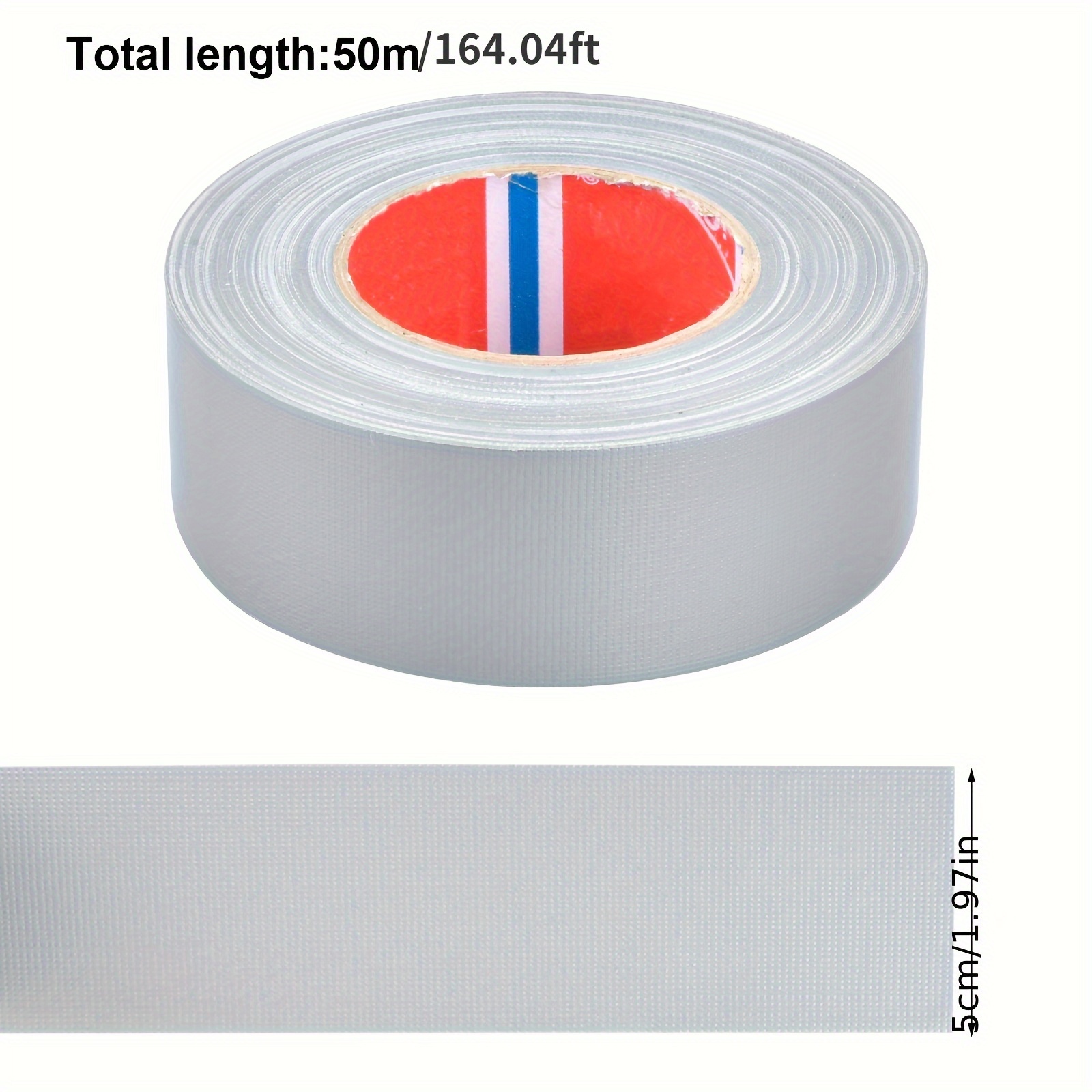 Duct Tape Heavy Duty,Multi-Purpose White Duct Tape Waterproof 2 Inch X  65.52ft Strong Adhesive No Residue All-Weather Tear By Hand Duct Tape For  DIY